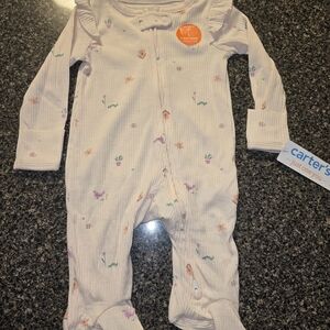 Carter's White Floral Kids One Piece